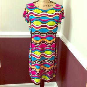 Colorful shift dress